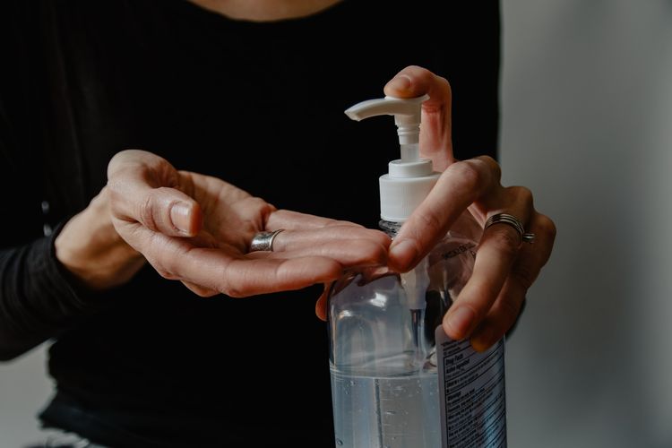 Ilustrasi hand sanitizer.