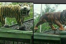  6 Tahun Berdiri, Patung Harimau Lucu di Koramil Cisewu 