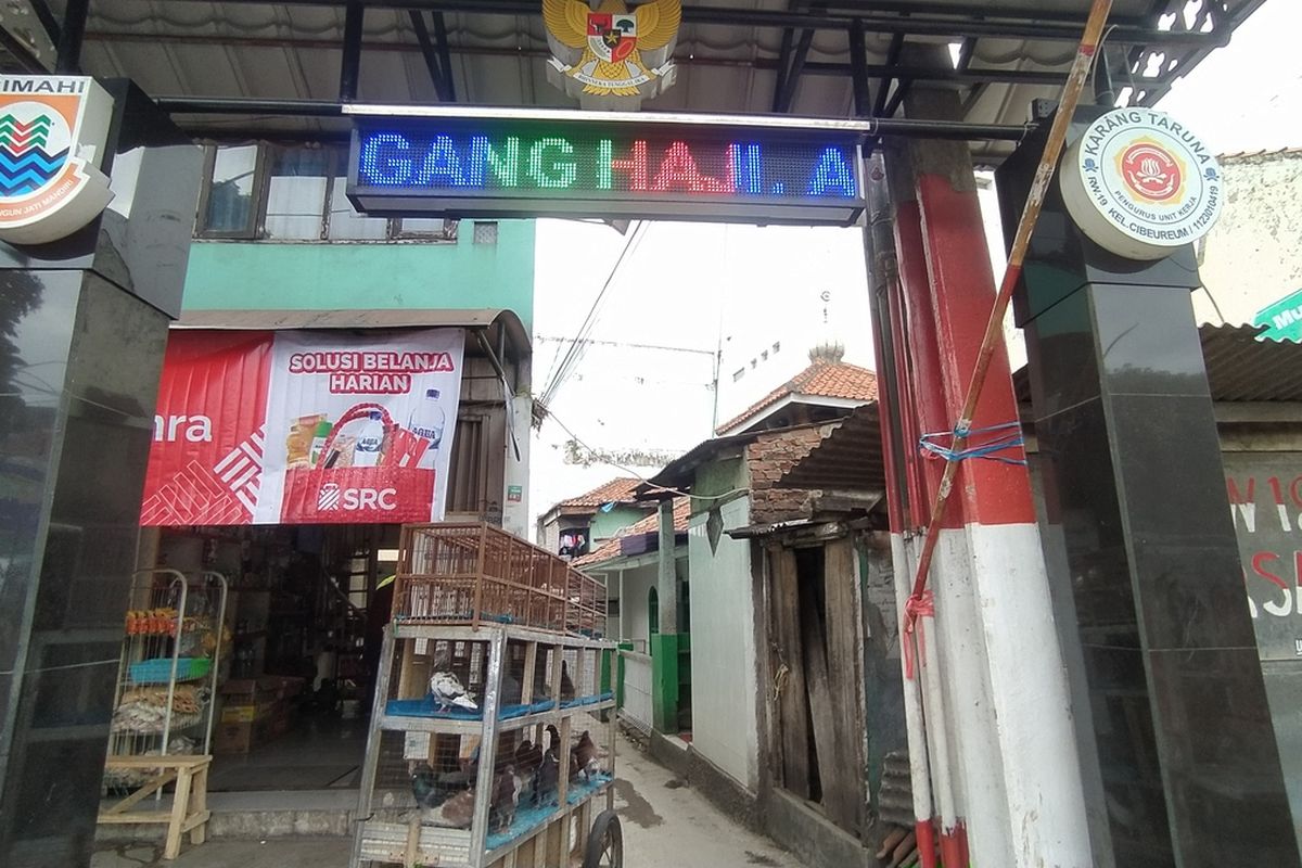 Lokasi pembacokan seorang pemuda di Gang H Arsad, Kelurahan Cibereum, Kecamatan Cimahi Selatan, Kota Cimahi.