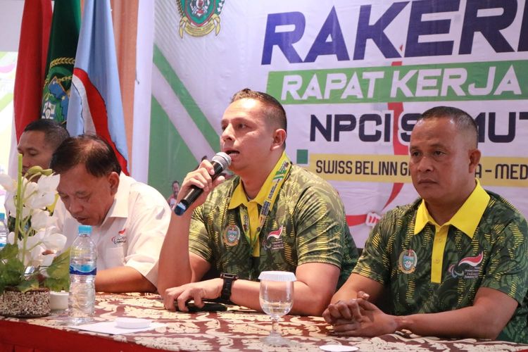 Ketua NPC Sumatera Utara, Alan Sastra saat memeberikan keterangan ke wartawan, Jumat (28/6/2024)