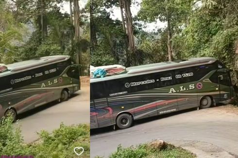 Viral, Keberanian Sopir Bus PO ALS Taklukan Kelok Kuburan Duo