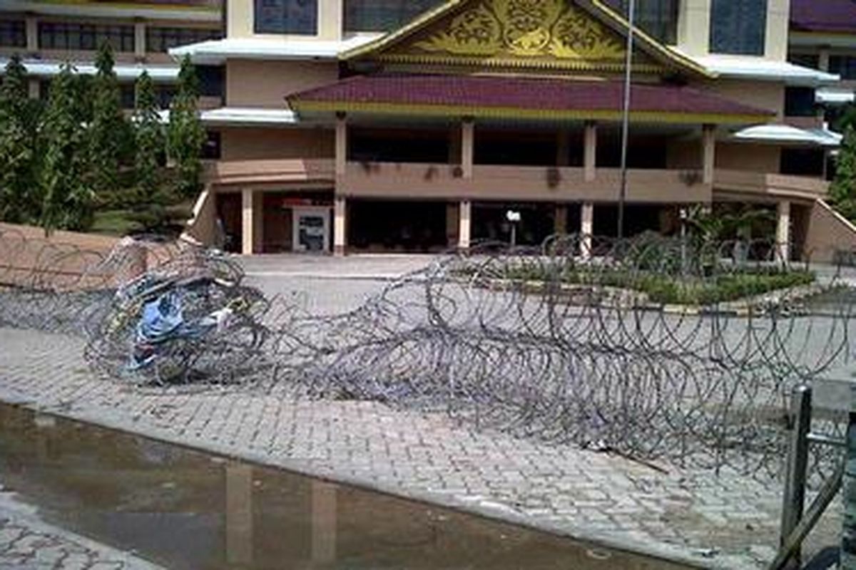 Kantor Wali Kota Batam pasca demo buruh