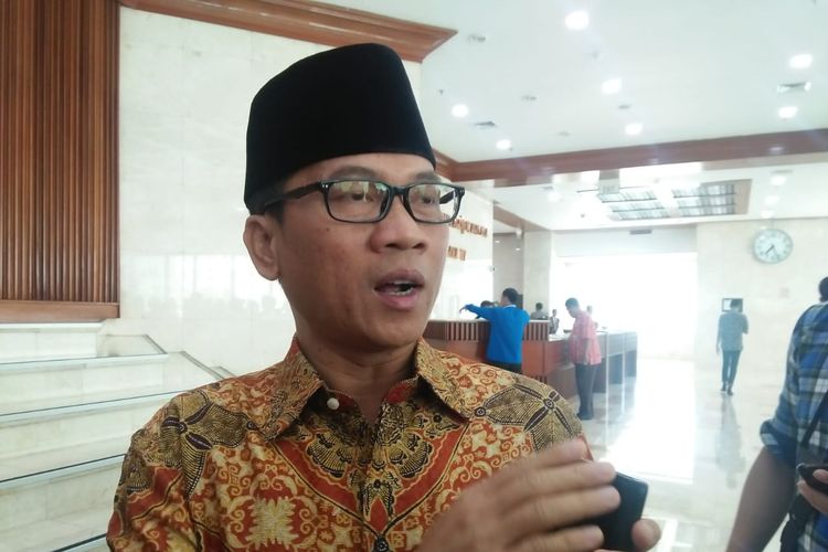 Anggota Komisi II dari Fraksi PAN Yandri Susanto di Kompleks Parlemen, Senayan, Jakarta, Selasa (27/8/2019).