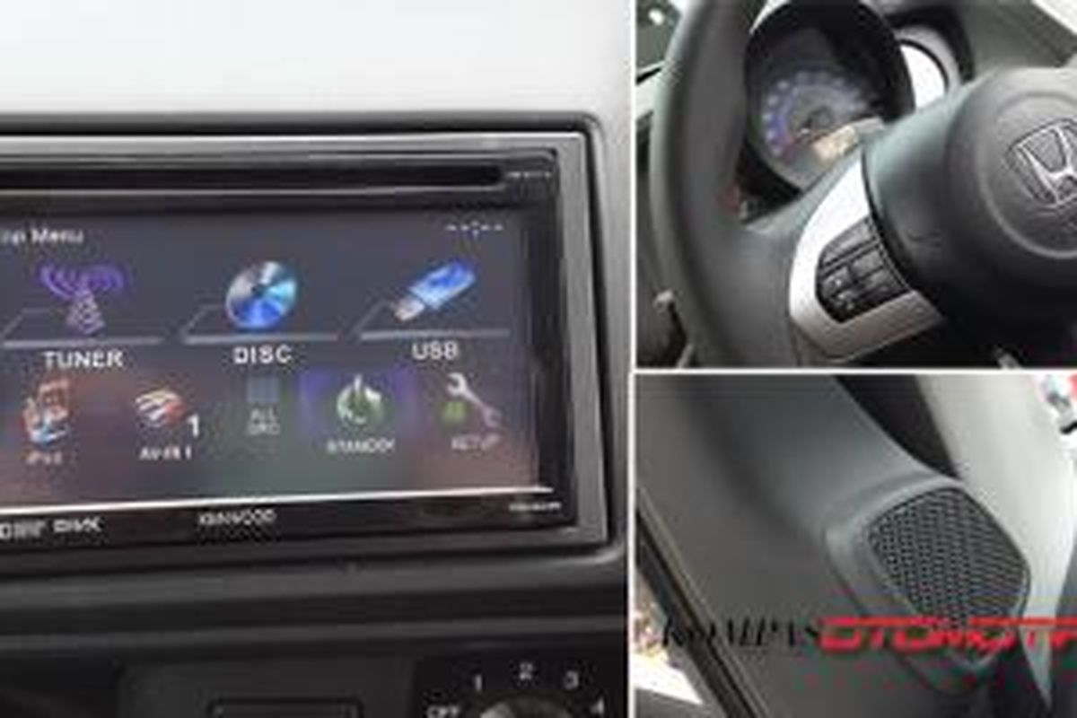 Tambahan tweeter, head unit dengan layar 6,1 inci, serta tombol di setir memanjakan penumpang.