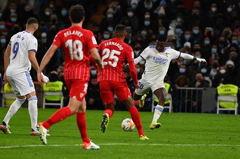 Hasil Real Madrid Vs Sevilla: Vinicius Junior Penentu, Los Blancos Comeback 2-1!