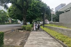 Trotoar di Depan Kedubes AS Akhirnya Dibuka Setelah 10 Tahun Ditutup