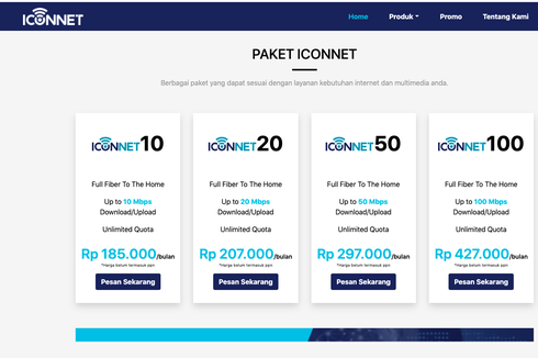 Perbandingan Tarif Internet PLN Iconnet, Indihome, Biznet dan First Media