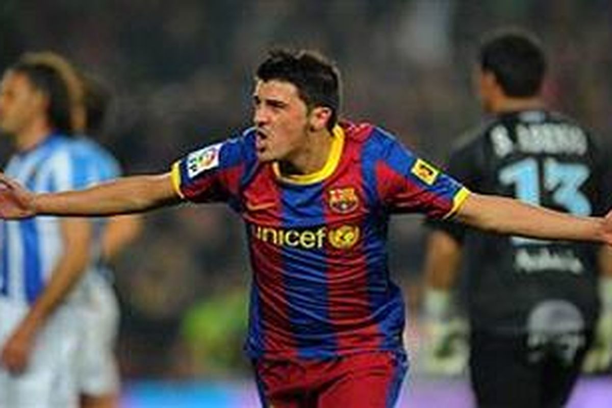 Striker Barcelona, David Villa.