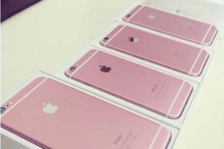 iPhone 6s dalam balutan warna pink