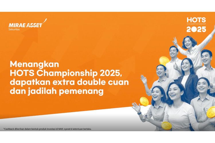 Mirae Asset Sekuritas menggelar HOTS Championship 2025, kompetisi trading saham terbesar di Indonesia yang tengah berlangsung hingga 25 Juli 2025 