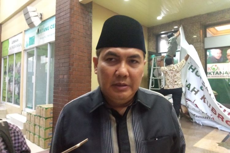 Sekretaris Jenderal Pengurus Besar Nahdlatul Ulama (PBNU) Helmy Faishal Zaini  saat ditemui di Gedung PBNU, Jakarta Pusat, Rabu (29/1/2020).