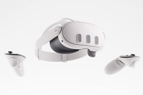 Headset VR Meta Quest 3 Resmi, Berbasis Mixed Reality Mirip Apple Vision Pro