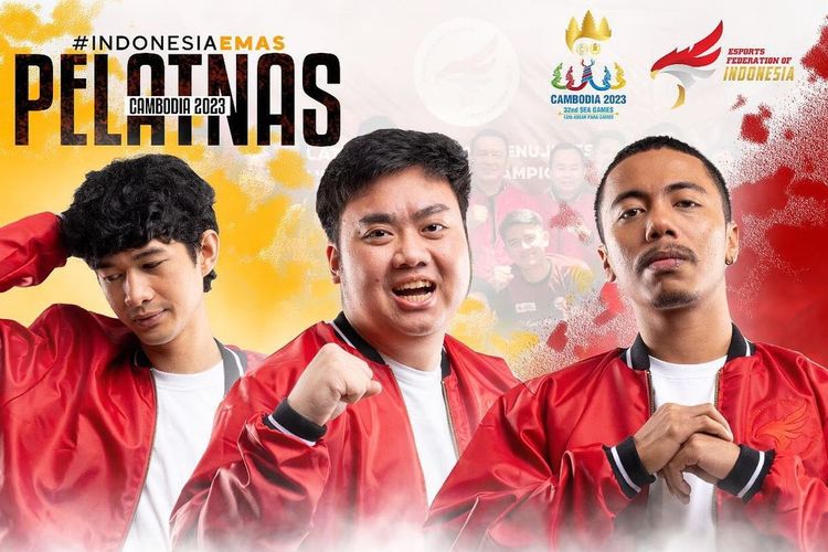 Tiga pelatih yang akan membimbing timnas Indonesia cabor e-sports PUBG Mobile untuk tim INA 1.