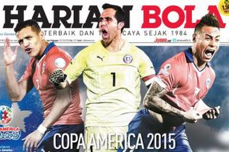 Cover Harian BOLA edisi Rabu (1/7/2015).