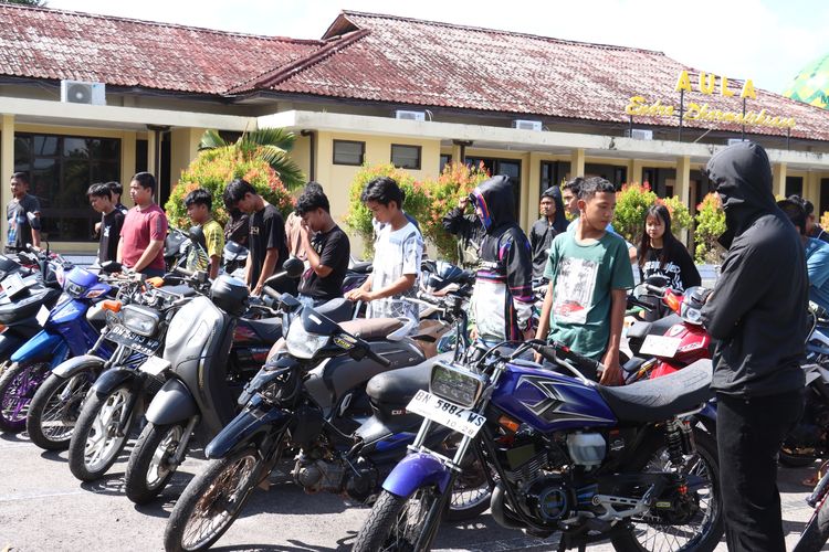 Balapan Liar di Belitung Resahkan Warga Setiap Sore, Polisi Amankan 30 Motor
