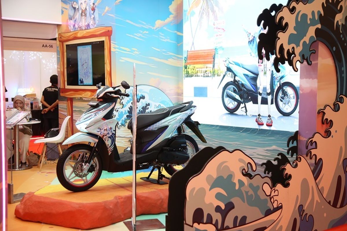 Honda BeAT x Kobo Kaneru di ajang Indonesia Comic Con 2024. 