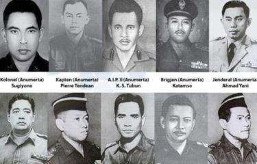 Pahlawan Revolusi yang menjadi korban Peristiwa G30S pada 1965.