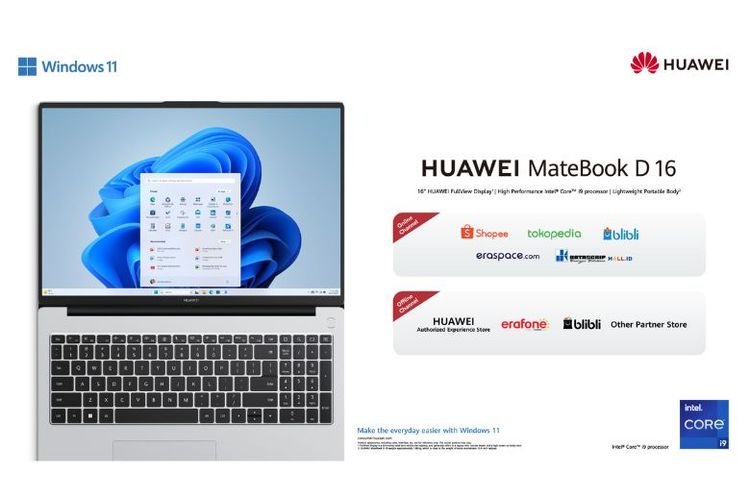 Program pre-order HUAWEI MateBook D16 dimulai pada Kamis (25/1/2024), baik secara online maupun offline.