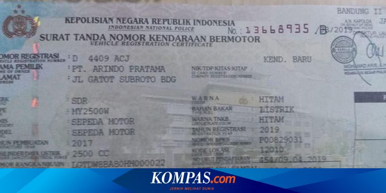 Sanksi Penunggak Pajak Hingga Penghapusan Data Kendaraan Halaman All Kompas Com