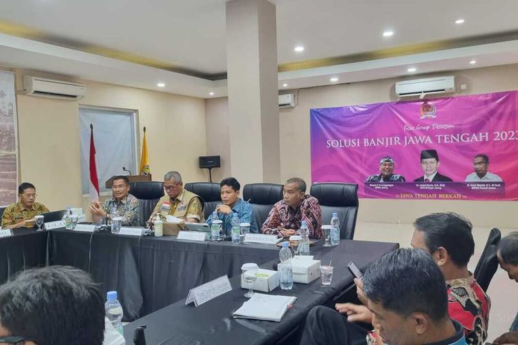 Kepala BBWS Panali-Juwana, Muhammad Adek Rizaldi usai forum group discusion (FGD) bersama Badan Penanggulangan Bencana Daerah (BPBD) Jateng dan DPD RI Dapil Jateng, Rabu (22/2/2023).