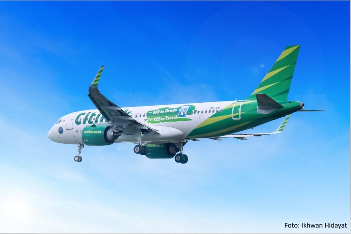 An illustration of budget carrier Citilink. 