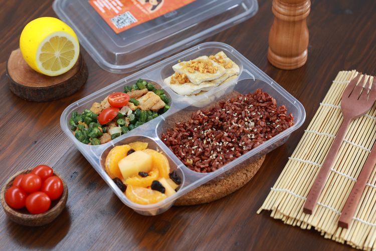 Menu katering sehat Omnivour.