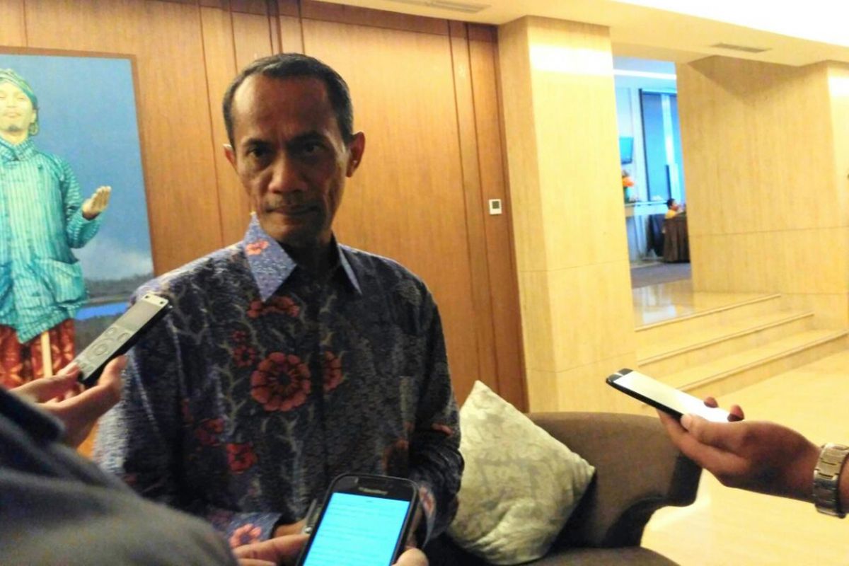  Kepala Badan Ketahanan Pangan (BKP) Kementerian Pertanian (Kementan), Agung Hendriadi, ketika ditemui usai pembukaan workshop di Hotel Grand Aston, Jalan Urip Sumoharjo, Kota Yogyakarta, Jumat (24/11/2017).
