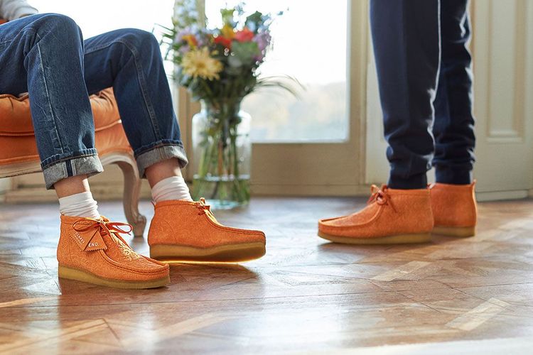 Clarks Wallabee X END. Oxford Flowers