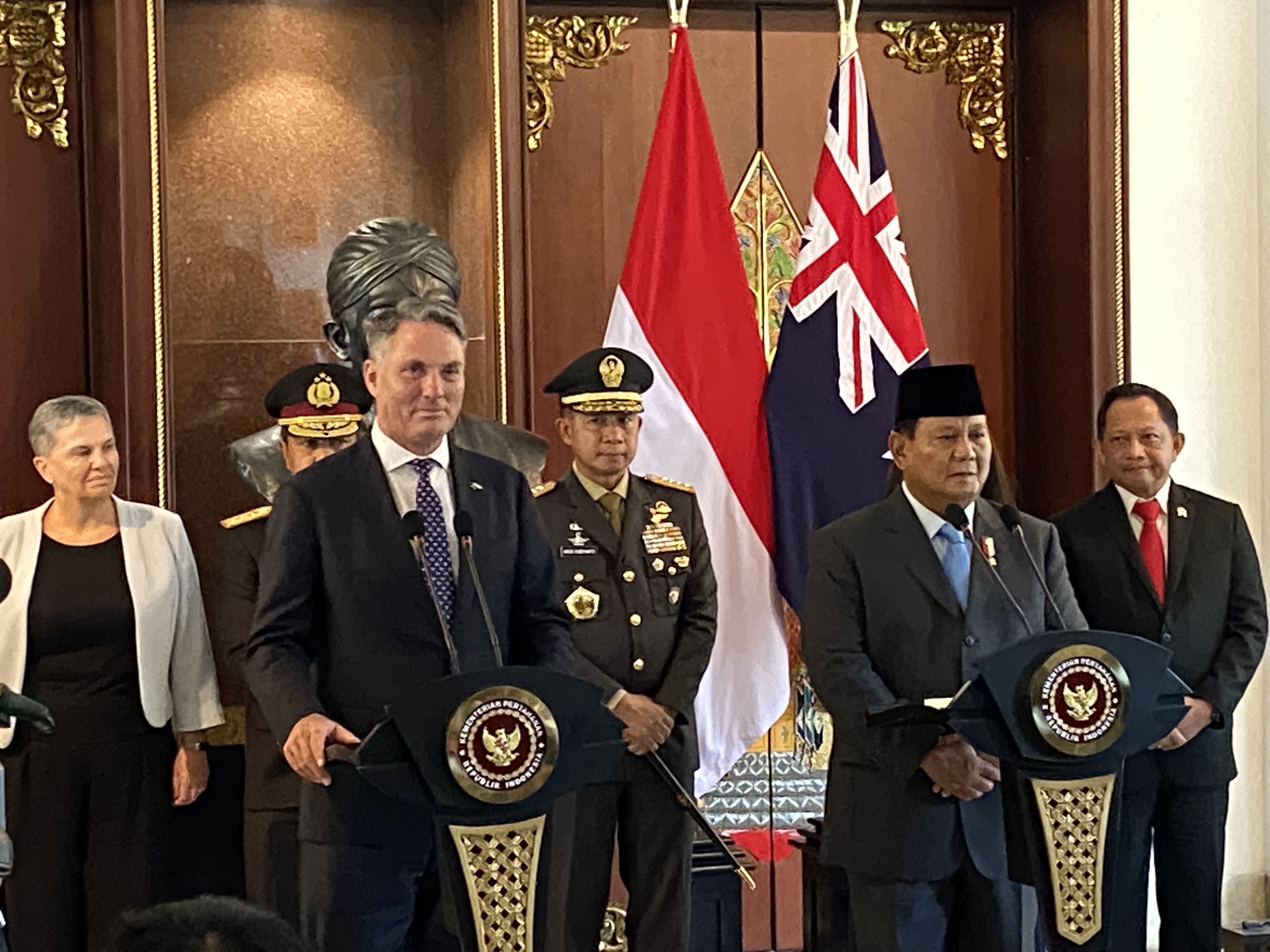 Bahas Kerja Sama Pertahanan dengan Prabowo, Wakil PM Australia Tegaskan Tolak Gerakan Kemerdekaan di Papua