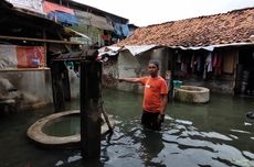 Tegal Alur Kembali Dilanda Hujan, Warga Khawatir Ketinggian Banjir Bertambah