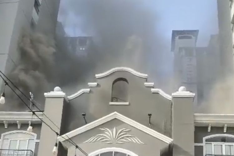 Kebakaran Apartemen Mediterania Jakbar Akibat Korsleting Panel di Basement