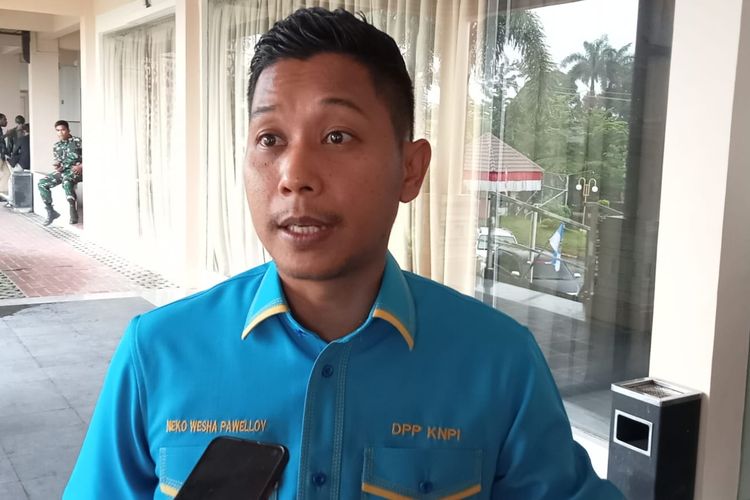 Wakil Bupati Lingga, yang juga Ketua Bidang Kelautan Perikanan DPP KNPI, Neko Wesha Pawelloy saat dijumpai di Kota Tanjungpinang, Selasa (30/4/2022).