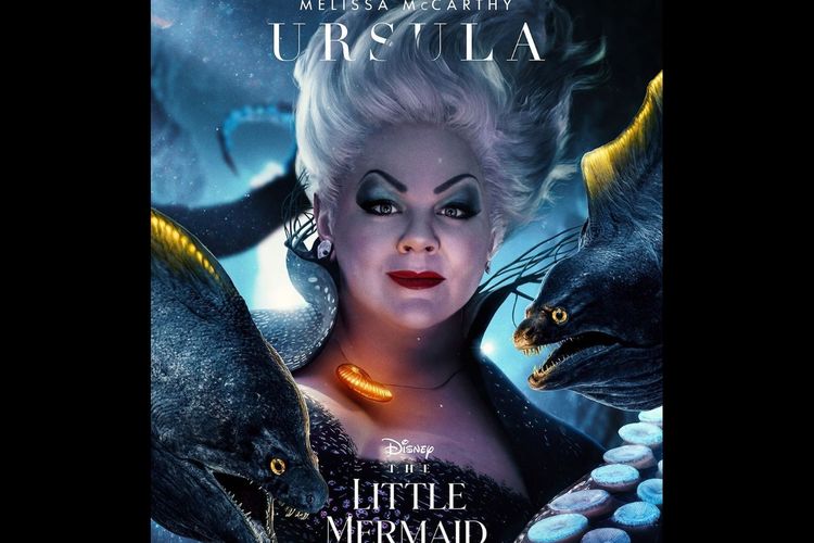 Melissa McCarthy berperan sebagai Ursula dalam film The Little Mermaid.