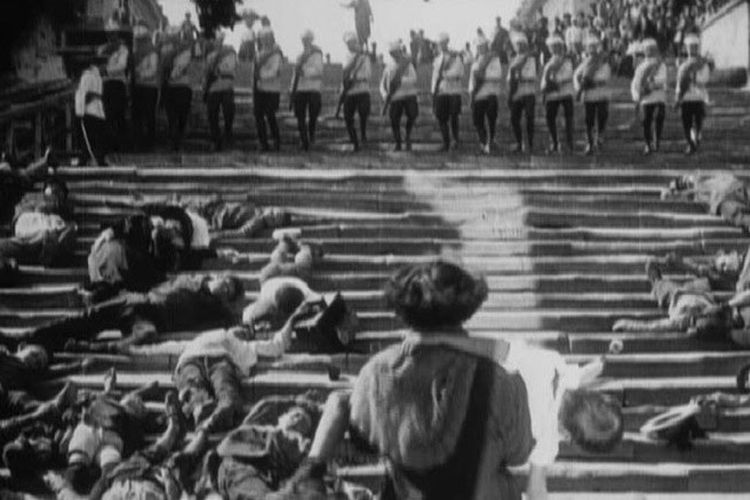 Cuplikan film Battleship Potemkin (1926).