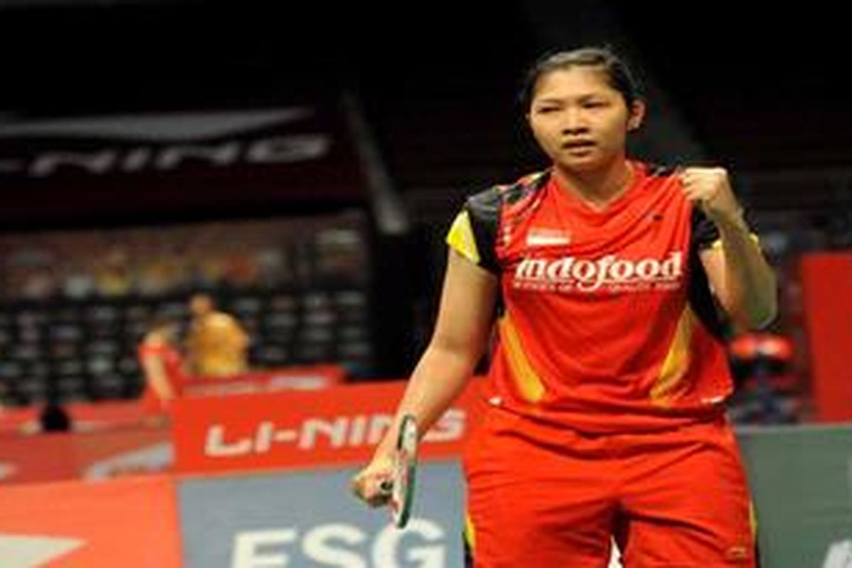 Pemain tunggal putri tim Indonesia Linda Wenifanetri
