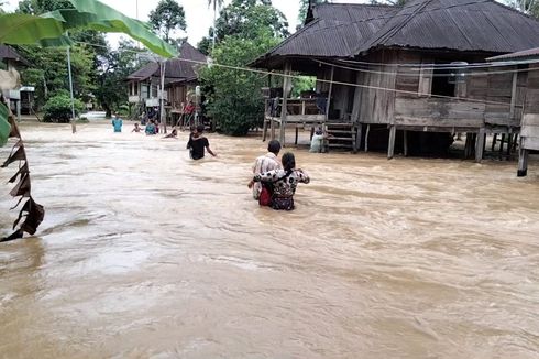 Ratusan Rumah di 4 Kecamatan di Merangin Diterjang Banjir