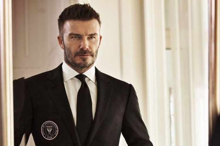 David Beckham dengan setelan Ralph Lauren berlogo Inter Miami CF