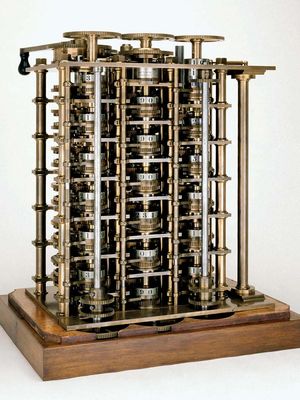 Difference Engine yang diciptakan Charles Babbage