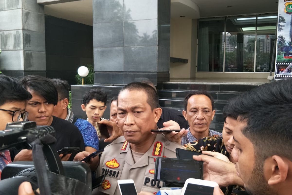 Kepala Bidang Humas Polda Metro Jaya Kombes Yusri Yunus di Polda Metro Jaya, Jakarta Selatan, Jumat (22/11/2019).
