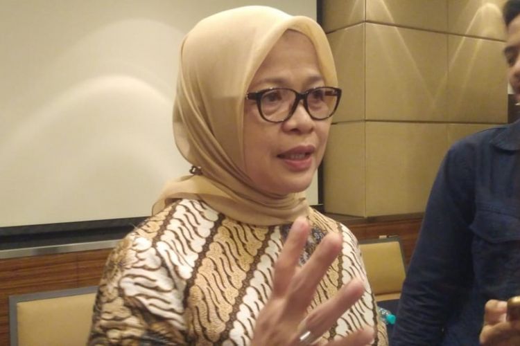 Kepala Badan Karantina Kementerian Kelautan dan Perikanan, Rina di Jakarta, Jumat (12/10/2018).