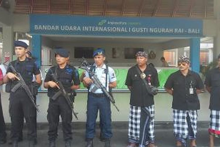 Tim gabungan pengamanan Bandara Ngurah Rai 