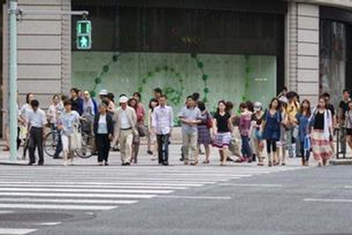 Menyebrang di Jepang