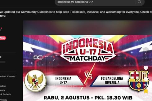 Beredar Informasi Pertandingan Uji Coba Timnas Indonesia U17 Vs Barcelona Juvenil A, Ini Kata PSSI