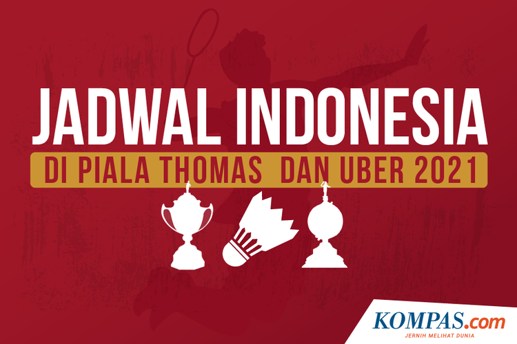 Jadwal Indonesia di Piala Thomas  dan Uber 2021