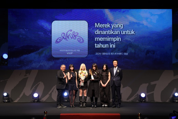 Grup idol Perempuan VVUP juga menyabet penghargaan dalam ajang Korea First Brand Awards 2026