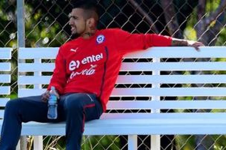 Arturo Vidal berlatih terpisah