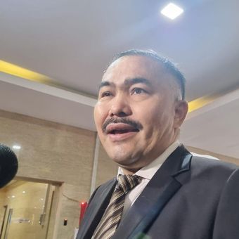 Kuasa hukum Brigadir J atau Nofriansyah Yosua Hutabarat, Kamaruddin Simanjuntak di Mabes Polri, Jakarta, Senin (7/11/2022).