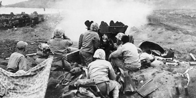 Hari Ini Dalam Sejarah Marinir As Mendarat Di Pulau Iwo Jima Halaman All Kompas Com