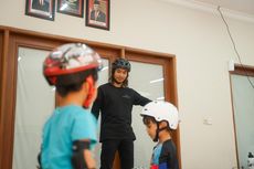 Hadapi Mood Swing Anak, Tantangan Syamlan Jadi Pengajar Sepatu Roda