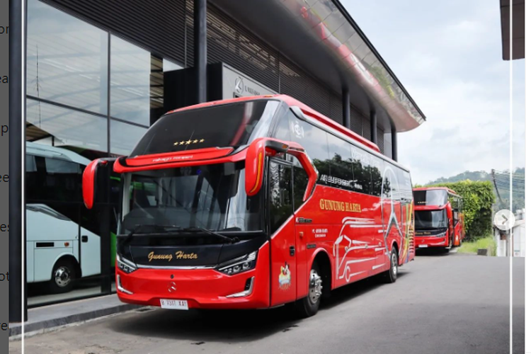 Bus baru PO Gunung Harta